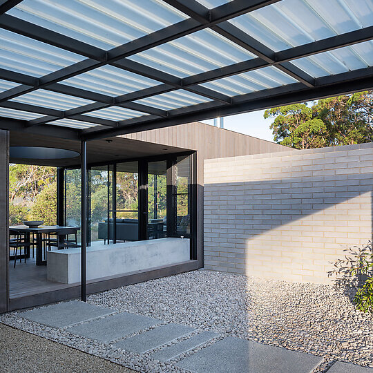 Interior photograph of Wolfe House by Adam Gibson
