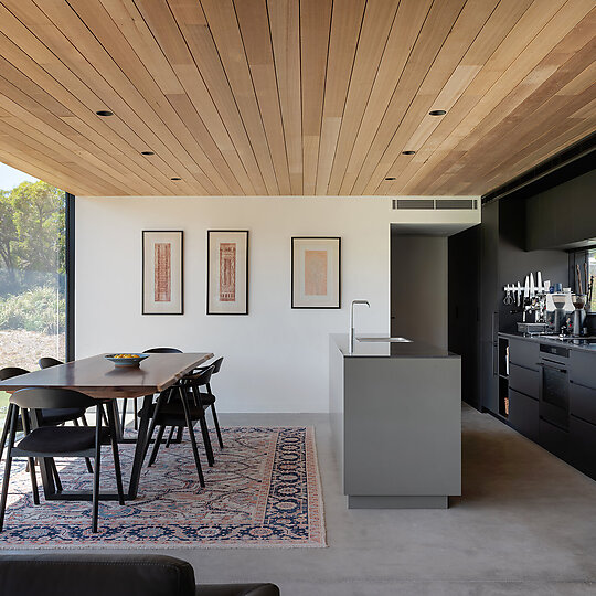 Interior photograph of Wolfe House by Adam Gibson