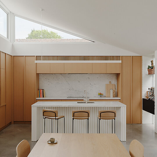 Interior photograph of Goodwin House by Tom Ross