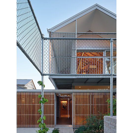 Interior photograph of Floating Gable House by Christopher Frederick Jones