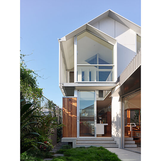 Interior photograph of Floating Gable House by Christopher Frederick Jones