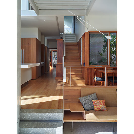 Interior photograph of Floating Gable House by Christopher Frederick Jones