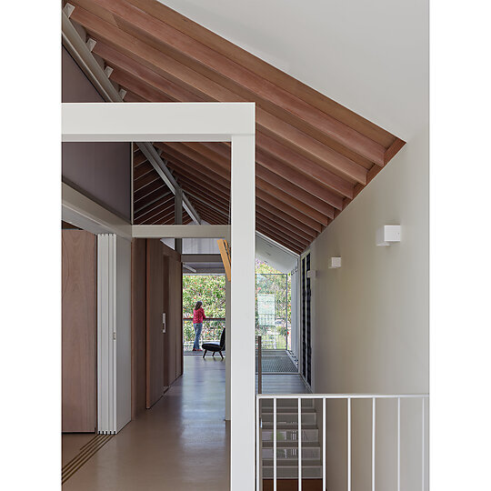 Interior photograph of Floating Gable House by Christopher Frederick Jones
