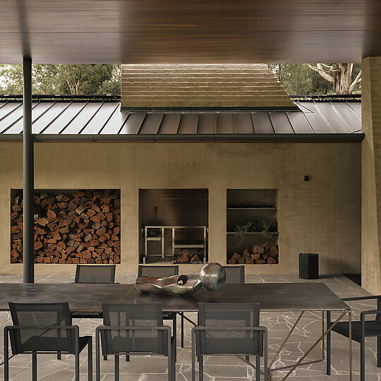 Interior photograph of Howqua River Lodge by Anson Smart Photography