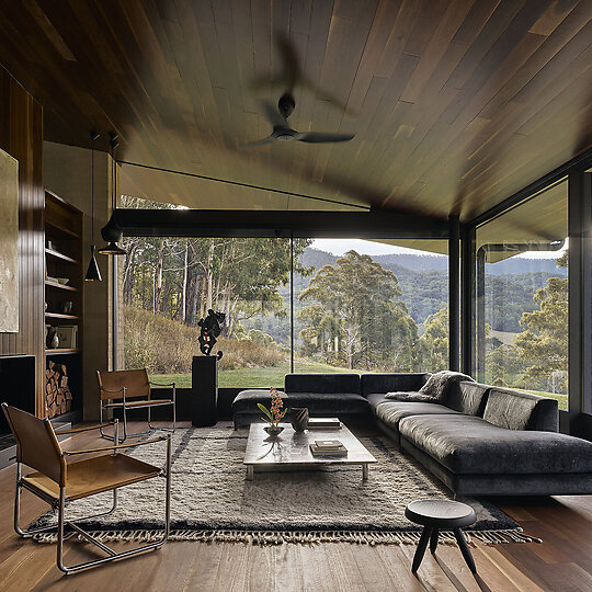 Interior photograph of Howqua River Lodge by Anson Smart Photography