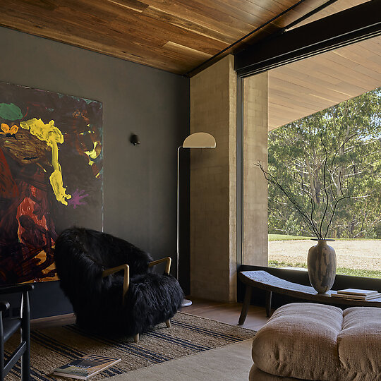 Interior photograph of Howqua River Lodge by Anson Smart Photography