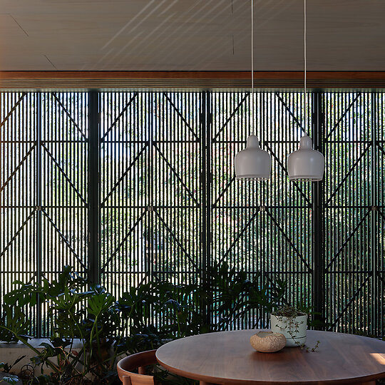 Interior photograph of West End Shadehouse by Christopher Frederick Jones