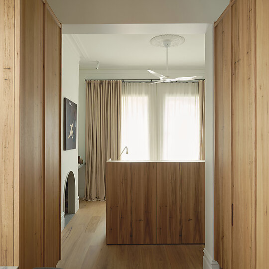 Interior photograph of Bryant Residence by Sean Fennessey