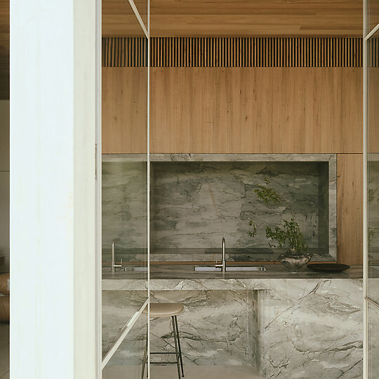 Interior photograph of Bryant Residence by Sean Fennessey