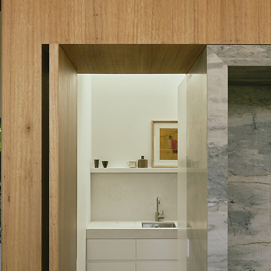 Interior photograph of Bryant Residence by Sean Fennessey