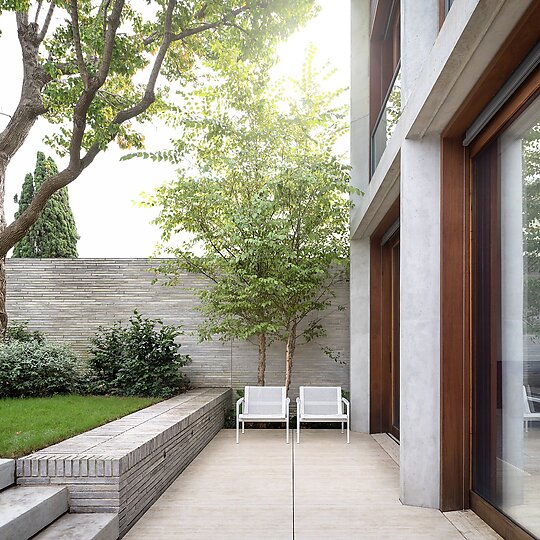 Interior photograph of Woollahra Village House by Justin Alexander