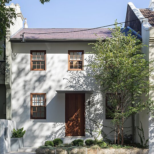 Interior photograph of Woollahra Village House by Justin Alexander