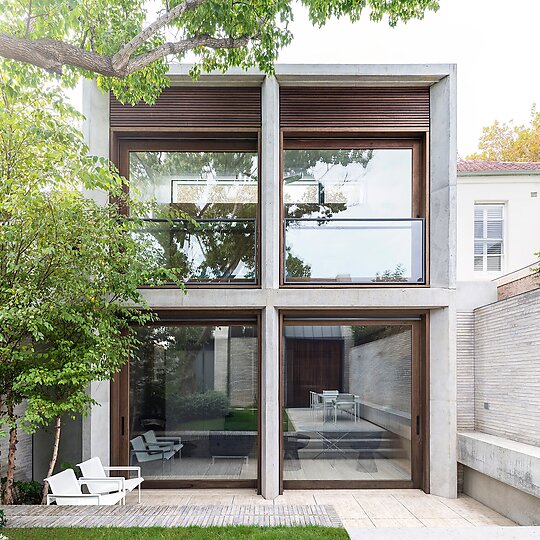 Interior photograph of Woollahra Village House by Justin Alexander