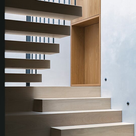 Interior photograph of Woollahra Village House by Justin Alexander