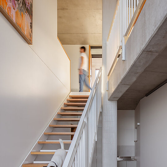 Interior photograph of Copper Ribbon House by Kat Lu