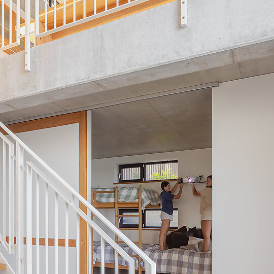 Interior photograph of Copper Ribbon House by Kat Lu