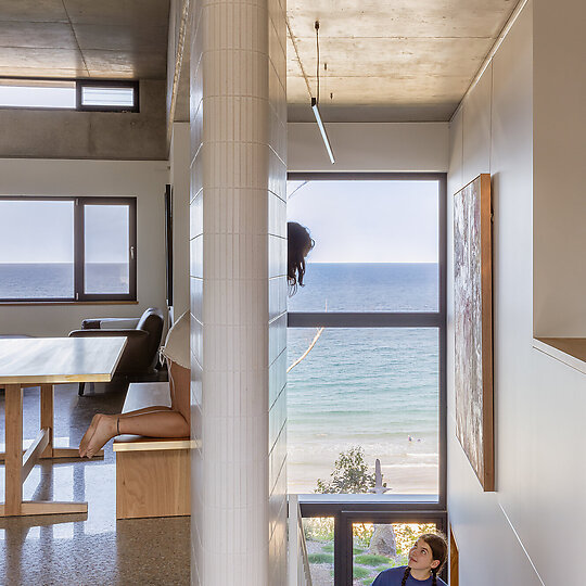 Interior photograph of Copper Ribbon House by Kat Lu
