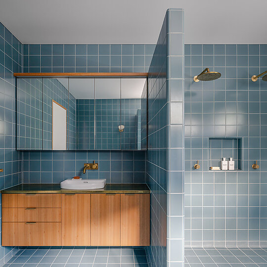 Interior photograph of Copper Ribbon House by Kat Lu