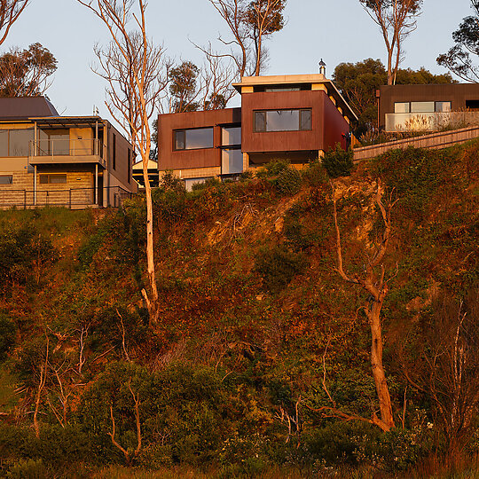 Interior photograph of Copper Ribbon House by Kat Lu