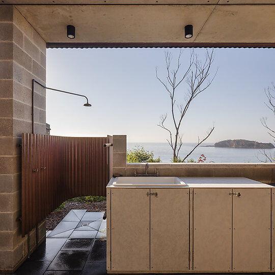 Interior photograph of Copper Ribbon House by Kat Lu