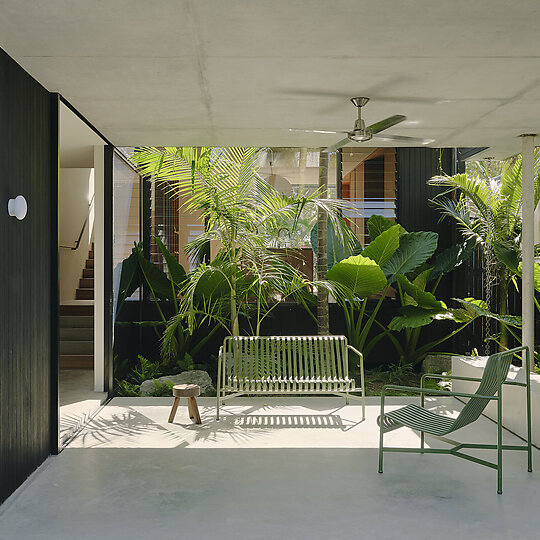 Interior photograph of Brunswick Heads House by Tom Ross