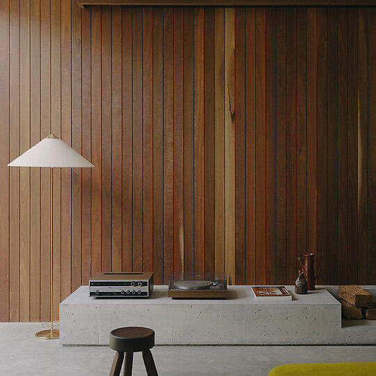 Interior photograph of Brunswick Heads House by Tom Ross