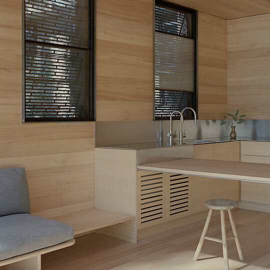 Interior photograph of sawmill treehouse by Tasha Tylee