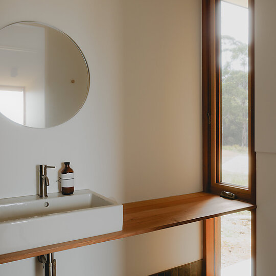 Interior photograph of Spring Beach House by Tim Clark Studio
