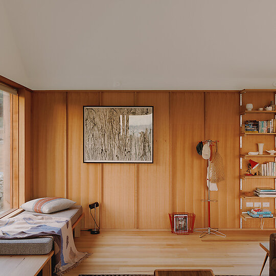 Interior photograph of Spring Beach House by Tim Clark Studio