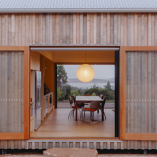 Interior photograph of Spring Beach House by Tim Clark Studio