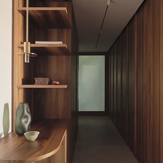 Interior photograph of Inner City Apartment by Dave Wheeler