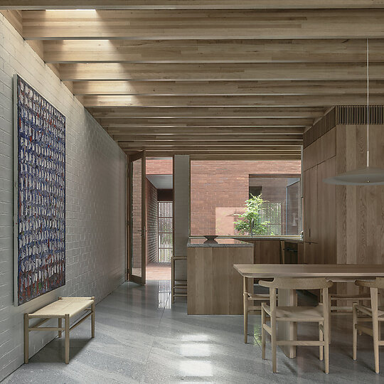 Interior photograph of Terrace House by Derek Swalwell