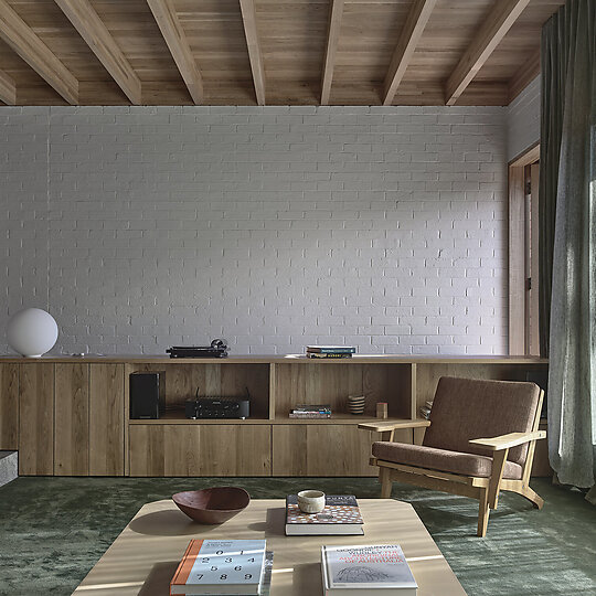 Interior photograph of Terrace House by Derek Swalwell