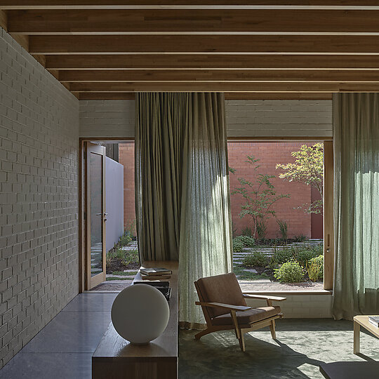 Interior photograph of Terrace House by Derek Swalwell