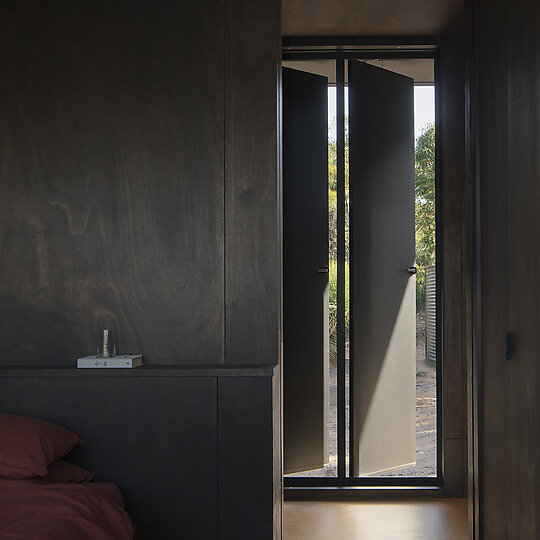 Interior photograph of Indjidup Springs House by Ben Hosking