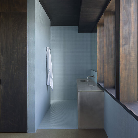 Interior photograph of Indjidup Springs House by Ben Hosking