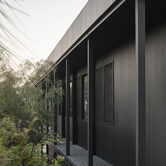 Interior photograph of Indjidup Springs House by Ben Hosking