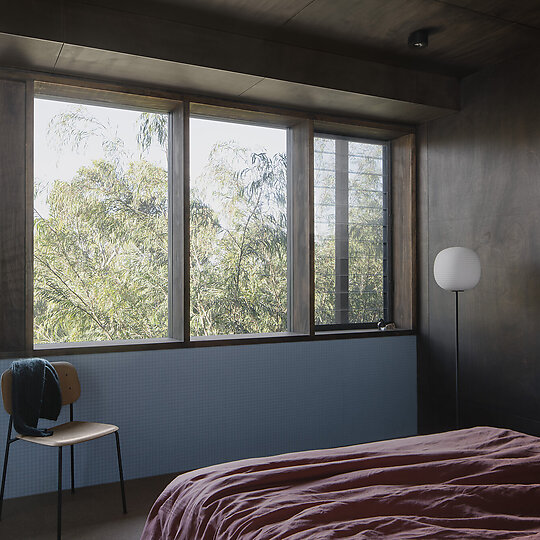 Interior photograph of Indjidup Springs House by Ben Hosking
