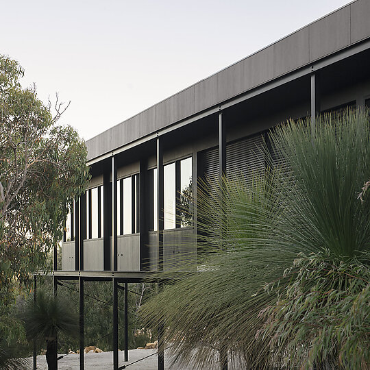 Interior photograph of Indjidup Springs House by Ben Hosking