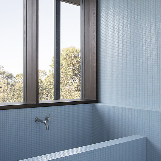 Interior photograph of Indjidup Springs House by Ben Hosking