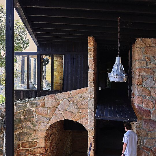 Interior photograph of Babylon House by Zella Casey Brown