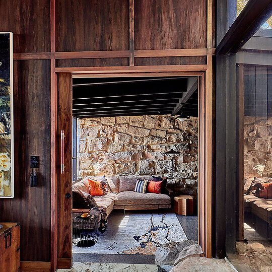 Interior photograph of Babylon House by Zella Casey Brown