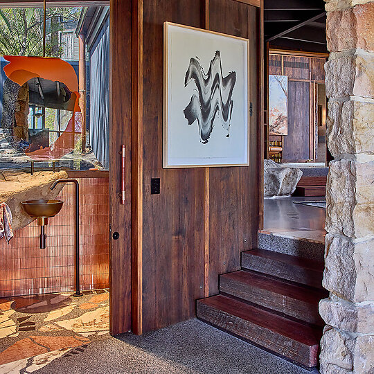 Interior photograph of Babylon House by Zella Casey Brown