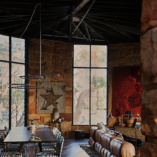 Interior photograph of Babylon House by Zella Casey Brown