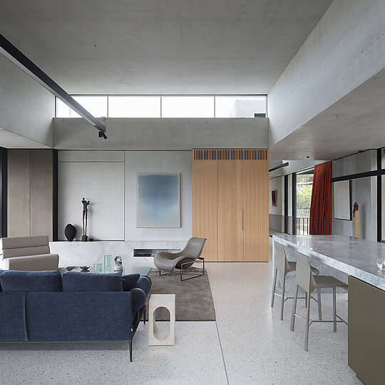Interior photograph of Perch House by Tom Ferguson Photography