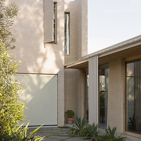 Interior photograph of Oval House by Timothy Kaye