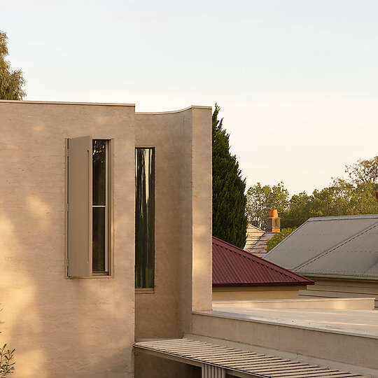 Interior photograph of Oval House by Timothy Kaye