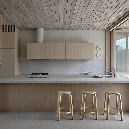 Interior photograph of Coastal House by Derek Swalwell