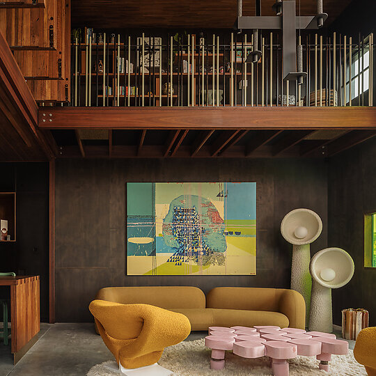 Interior photograph of Holocene House by Felix Mooneeram