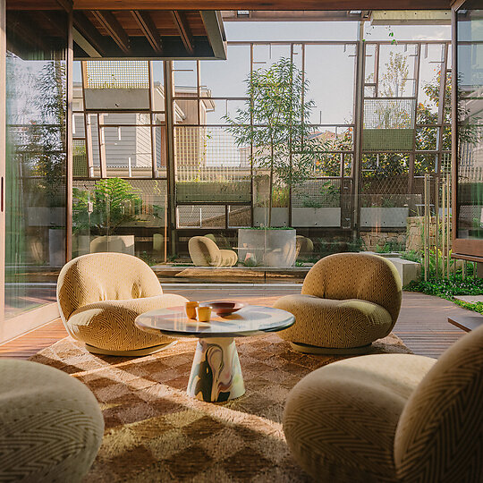 Interior photograph of Holocene House by Renata Dominik
